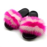 Women Real  Fur Slippers Slides