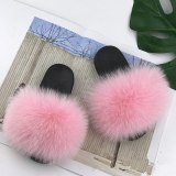 Women Real Fur Slippers Slides