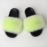 Women  Faux Fur Slides Fake Fur Slippers