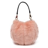 Women Fur Slides Fox Fur Slippers Female Handbags