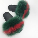Women Real Fur Slippers Slides