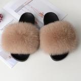 Women Fur Slipper Real Raccoon Fur Slides