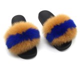 Women Real Fur Slippers Slides