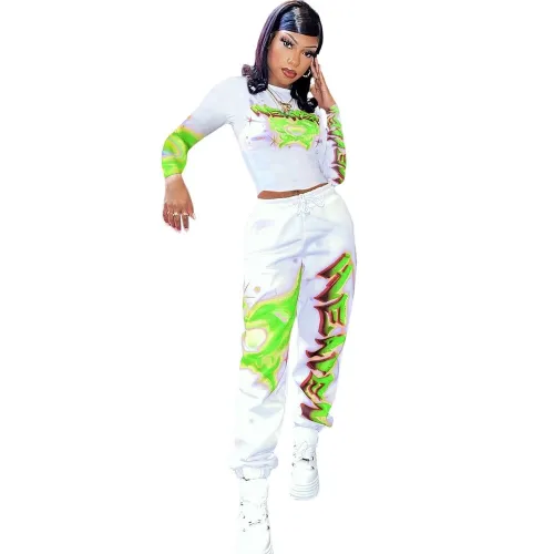 Letter Print Yoga suits Jogging Suits Tracksuits Tracksuit Outfits ALS21728