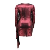 Women Party High Waist Mini Dress Dresses 142738