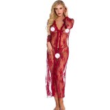 Women Erotic Long Sleeve Pajamas Lingeries Underwear 122334
