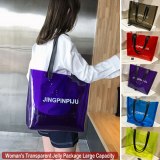 Fashion PVC Transparent Shopping Bag Women Ladies Handbags qp716172