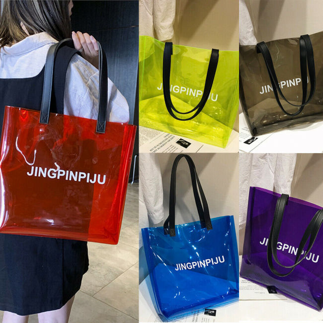 Fashion PVC Transparent Shopping Bag Women Ladies Handbags qp716172