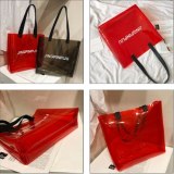 Fashion PVC Transparent Shopping Bag Women Ladies Handbags qp716172
