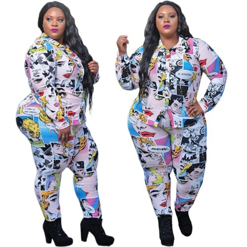 Women Cartoon Print Bodysuits Bodysuit Outfit Outfits P507283