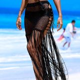 Sexy Women Cover Up Mesh Sheer Beach Mini Wrap Skirt Skirts CYBK0109110