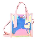 Women Laser Small Square Transparent Shoulder Handbags 563243