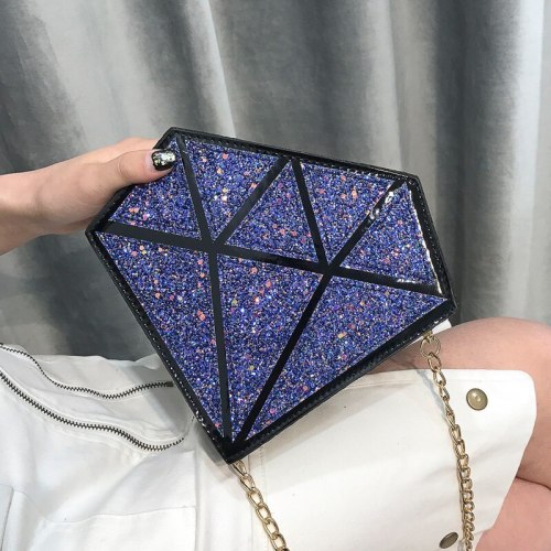 Women Shoulder Bag Diamond Shape Handbags RN