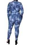 Women Print Two Piece High Waist Bodysuits Bodysuit Outfit Outfits AG808798