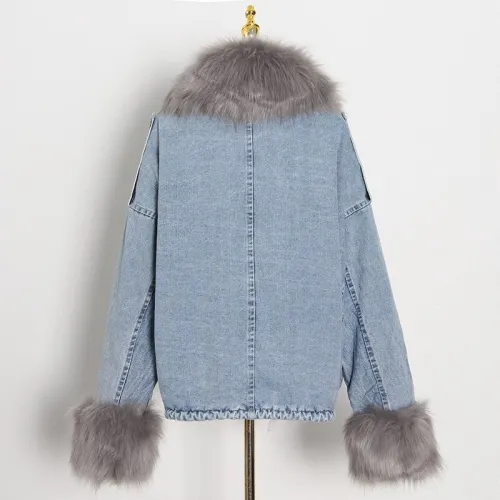 Women Denim Jackets Warm Coat Coats TJA2788293