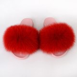 Women Shoes Home Fur Slippers Furry Slides