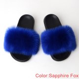 Faux Fur Slides Women Summer Slippers