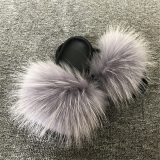 Fashion Women Fur Slippers Slides