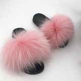 Women Fur Slides Furry Slippers