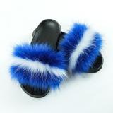 Women Amazing Shoes Winter Fluffy Raccoon Fur Slippers Slides