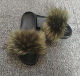 Faux Fur Slides Women Fur Slippers