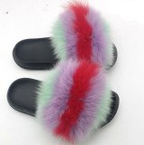 Fashion Fur Slippers Fox Fur Slides