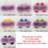 Women Fur Slippers Slides
