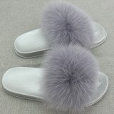 Fur Slippers Women Fox Furry Slides