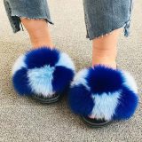 Fashion Women Fur Slippers Slides