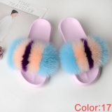 Fur Slides Women Summer Slippers