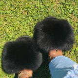 Summer Ladies Furry Slippers High Quality Slides
