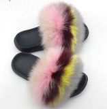 Fashion Fur Slippers Fox Fur Slides