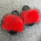 Faux Fur Slides Women Fur Slippers