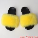 Faux Fur Slides Women Summer Slippers