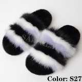 Faux Fur Slides Women Furry Slippers