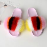 Fur Slides Women Summer Slippers