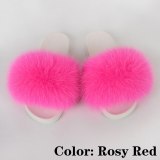 Fur Slides Women Plush Furry Slippers