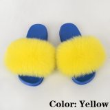 Fur Slides For Women Summer Fuzzy Slippers