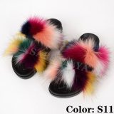 Faux Fur Slippers Women Furry Slides