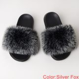 Faux Fur Slides Women Summer Slippers