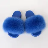 Women Fur Slippers Slides