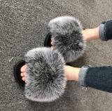 Ladies Winter Warm Fur Slippers Slides