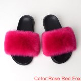 Faux Fur Slides Women Summer Slippers