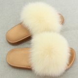 Women Slippers Fur Furry Slides