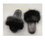 Furry Slides New Arrival Girl Luxury Fluffy Fur Slippers