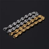 Hip Hop Fashion Men Bracelet Gold Stainless Steel Bracelets QK-300516