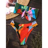 Sexy Women Female High Waist Bikini Swimsuits LY2100718
