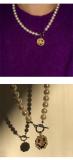 Hip Hop Punk Personality Crystal Smiley Irregular Clavicle Chain Necklaces QK-900617