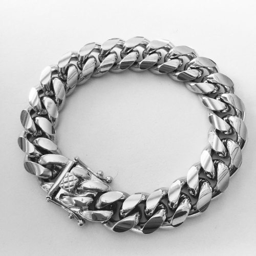 Stainless Steel Miami Curb Cuban Chain Bracelets QK-302132