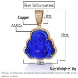 Hip Hop Buddha Pendant With Chain Necklaces QK-104253